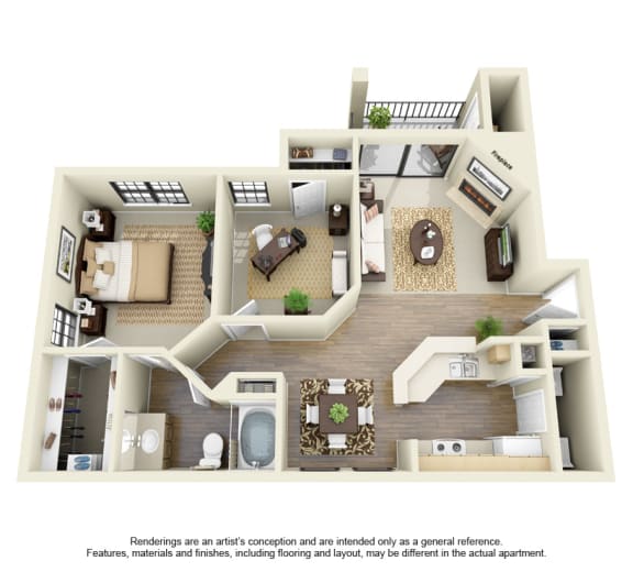 Floor Plans of Saxony at Chase Oaks in Plano, TX